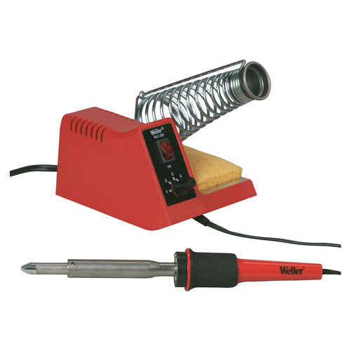 Adjustable power range from 5 watts to 80 watts provides the variable, controlled temperature needed for a range of hobbyist jobs | Includes station base, SPG80 lightweight pencil soldering iron ideal for midsize work, 3/8” chisel tip, pencil iron holder, and cleaning sponge | The fully removable soldering iron and replaceable heating element let you upgrade or customize your station | Produces up to 900° F of controllable, reliable heat fast and recovers that heat quickly to keep your workflow 