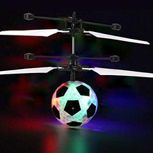 Load image into Gallery viewer, Magic Flying Hover Soccer Ball with Lights, Fun Helicopter Gadget Toy Hovers Above Your Hand by Infrared Induction, Suitable for Indoor and Outdoor Use, USB Rechargeable
