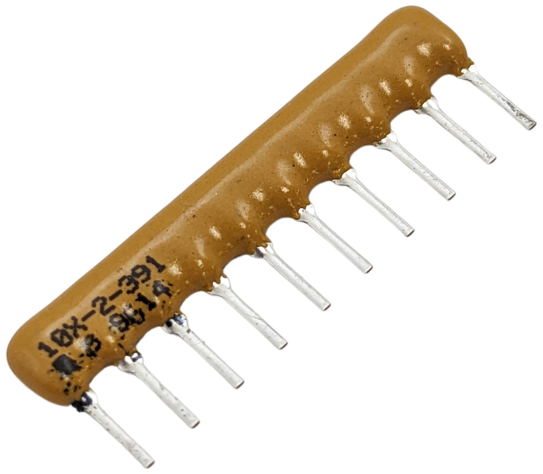 10 Pack Sip Resistor Network, 390 Ohms, 10 Pins, 5 Resistor
