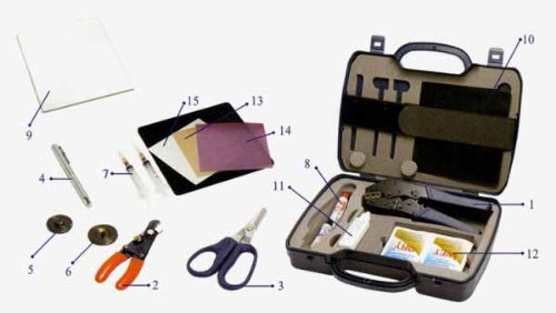 Includes tools needed for crimping SC & ST type connectors to glass fiber optics cable. | Includes 15 different tools for Crimping, Cutting, and Connecting | Everything you need for Fiber Optic Cables | Comes in sturdy Case | 
