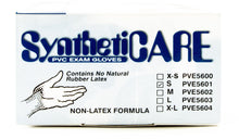 Load image into Gallery viewer, Syntheticare Powder-Free Vinyl Exam Gloves – 4 Mil - Box of 100 (Small)
