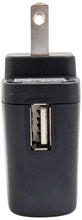 Load image into Gallery viewer, 5V DC @ 200mA USB Device Charger / Power Adapter, Compact Design (2.3&quot; x 0.9&quot; x 1.8&quot;), Black Color

