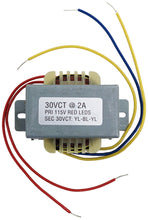 Load image into Gallery viewer, 30VCT 2A Power Transformer with Wire Leads and Foot Mount
