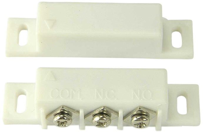 Magnetic Switch SPDT with Magnet - Usable in Normally Open or Normally Closed Loop for Security System Door or Window