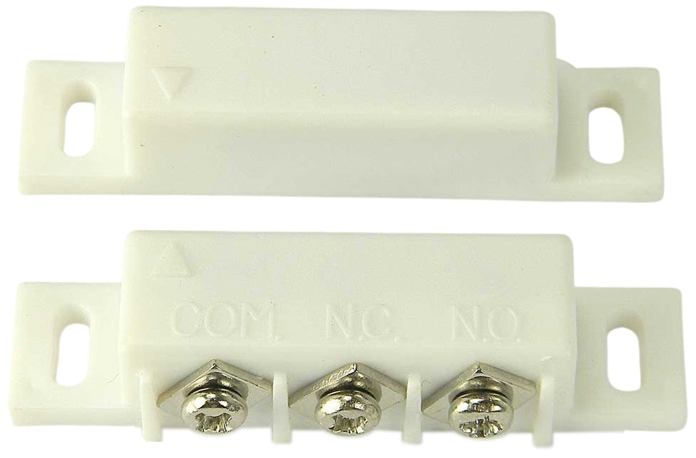 Magnetic Switch SPDT with Magnet - Usable in Normally Open or Normally Closed Loop for Security System Door or Window