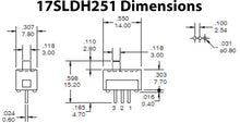 Load image into Gallery viewer, 10 Pack Mini SPDT Slide Switch with PC Leads on 0.1&quot; Center - Ideal for Breadboards
