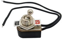 Load image into Gallery viewer, SPST Toggle Switch ON/OFF with 18 Gauge Wire Leads, 6A @ 125VAC
