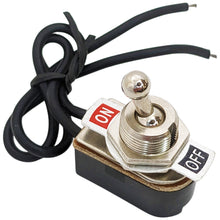 Load image into Gallery viewer, SPST Toggle Switch ON/OFF with 18 Gauge Wire Leads, 6A @ 125VAC
