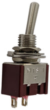 Load image into Gallery viewer, Mini SPST Toggle Switch with Solder Leads, ON - OFF (Single Pole Single Throw)

