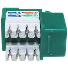 Load image into Gallery viewer, Cat5e Keystone Jack, Krone, 90 Degree by PI Manufacturing (Green)
