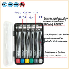 Load image into Gallery viewer, Pro&#39;sKit 8PK-2061 6 Piece Precision Screwdriver Set with Phillips and Slotted - Ideal for Watch, Tablets, Phones, and other Electronics
