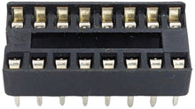 Load image into Gallery viewer, 16 Pin Solder Tail Low Profile DIP IC Socket, 2.54mm Pitch, 7.6mm Row to Row Distance

