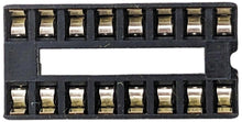 Load image into Gallery viewer, 16 Pin Solder Tail Low Profile DIP IC Socket, 2.54mm Pitch, 7.6mm Row to Row Distance
