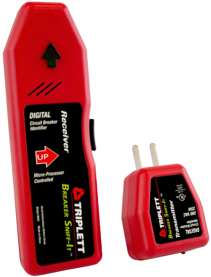 Designed for high accuracy results; Microprocessor-controlled to reduce false readings | Fully automatic - no adjustments necessary | 120/220 VAC transmitter (250 VAC max) | Simple to use with audible and visual indication | Does not require a battery and is powered by the outlet, the main unit is powered by a 9-volt battery (not included) for long life and reliability