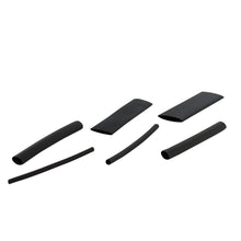 Load image into Gallery viewer, NTE 158 Piece Thin Wall Heat Shrink Tubing Kit, Black, Assorted Dia, 2-1/2&quot; Length (HS-ASST-2)

