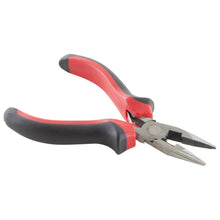 Load image into Gallery viewer, Mini Long Nose Pliers with Serrated Jaws and Side Cutter, Cushion Grip Handle, 4.75-Inch Overall Length
