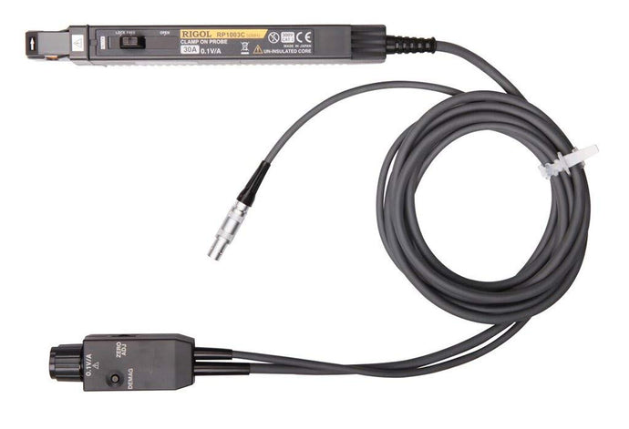 Current Probe, DC-50 MHz,50A peak | Broadband frequency characteristics: DC to 50MHz | Highly accurate current detection | Easy current measurement | Compact design, permits measurement of low current levels