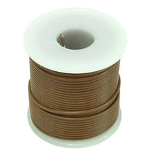 Load image into Gallery viewer, 20 Gauge Solid Wire | Brown Colored Wire - NOTE: SHADE OF BROWN MAY VARY | Tinned copper | 100 feet in length | Voltage rating: 300V
