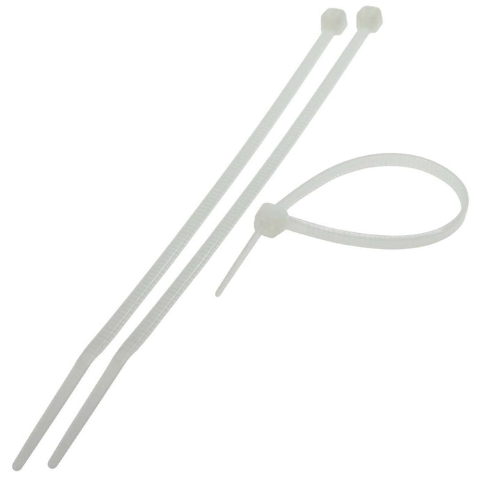 100 Pieces 5.6 Inch Nylon Cable Ties, 40lbs Tensile Strength, UL 94V-2 Rated, White