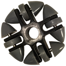 Load image into Gallery viewer, 50mm Omni Wheel for 9mm Axle, Black and Gray
