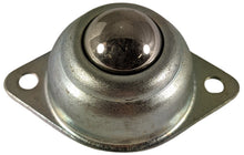 Load image into Gallery viewer, Small Steel Caster Ball Wheel for RC and Robotics, 20mm Tall, 38mm Between Mounting Holes
