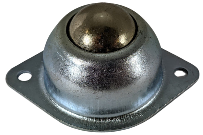Large Steel Caster Ball Wheel for RC and Robotics, 30mm Tall, 56mm Between Mounting Holes