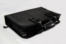 Load image into Gallery viewer, Vinyl technician&#39;s zippered tool case with 27 elastic holders of varying sizes. | Holds screwdrivers, soldering iron, meter, parts box, hand tools and more | Dimensions: 22&quot; x 13&quot; (open). 15&quot; x 11&quot; (closed/zippered) Se | Rugged handles with velcro clasp | 
