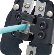 Load image into Gallery viewer, Modular Plug Crimper for 8P8C / RJ45 Plugs, Built-in Cable Stripper and Cutter
