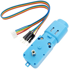 Load image into Gallery viewer, 3-9V Motor with Hall Speed Encoder, Metal Gear, 1:48 Gearbox Ratio, 90RPM at 4.5V
