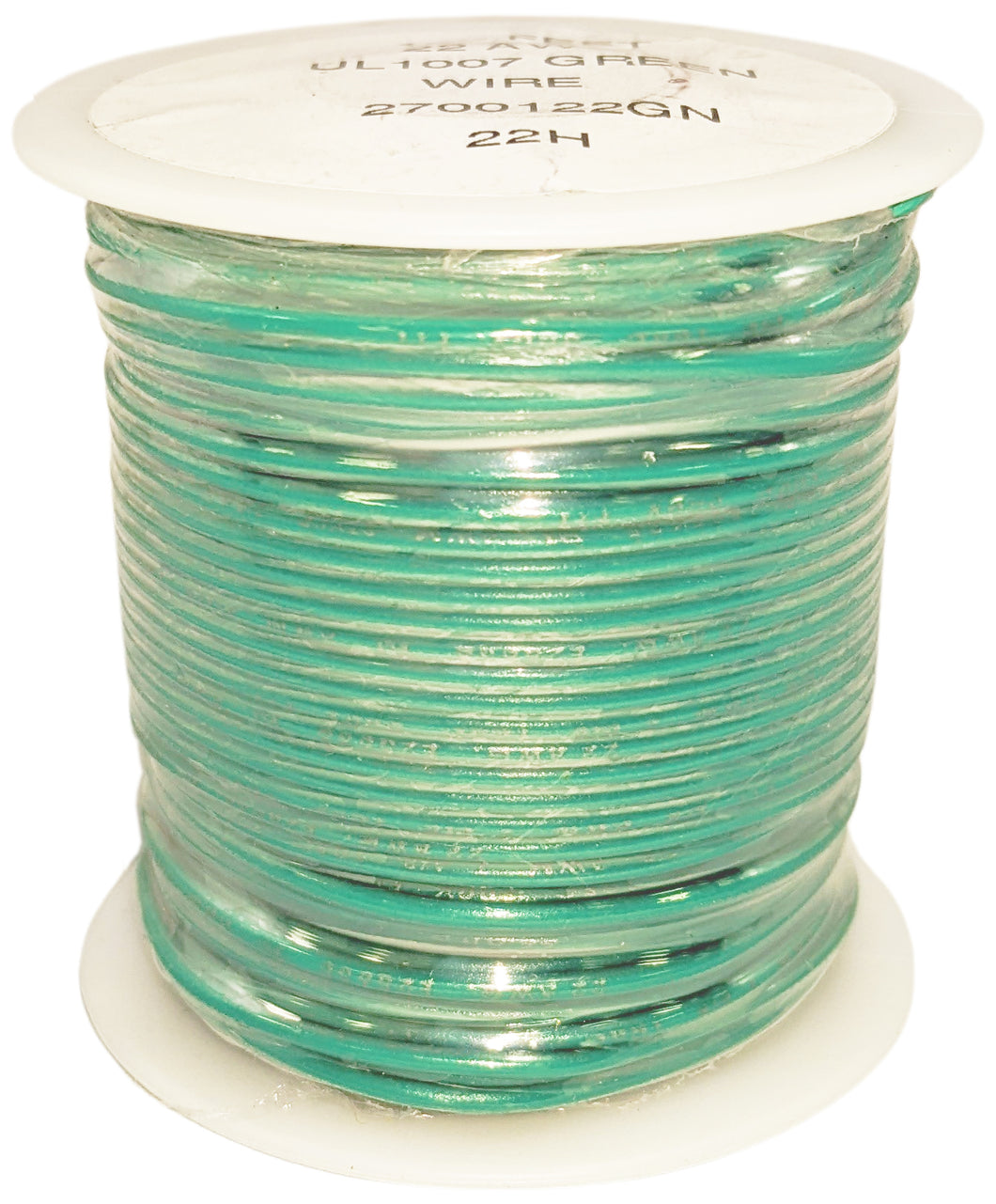 Solid Hook Up Wire - 22 Gauge, 100 Foot Spool - Green (Shade May Vary)