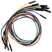 Load image into Gallery viewer, 40 Piece Jumper Wire Kit - Includes Male to Male and Female to Female, 6&quot; &amp; 12&quot; Lengths, Assortment of Colors
