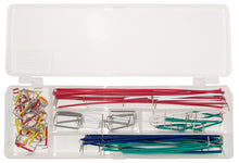 Load image into Gallery viewer, Premium Solderless Clear Breadboard with 70 Piece Jumper Wire Kit - 2,390 Tie Points, 9.4&quot; x 7.7&quot;, 4 Binding Posts
