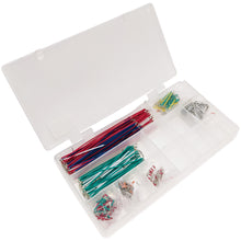 Load image into Gallery viewer, 350 Piece Breadboard Jumper Wire Kit with Plastic Storage Case, Assorted Lengths and Colors
