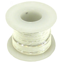 Load image into Gallery viewer, Stranded Hook Up Wire - 22 Gauge, 25 Foot Spool - White (Shade May Vary)
