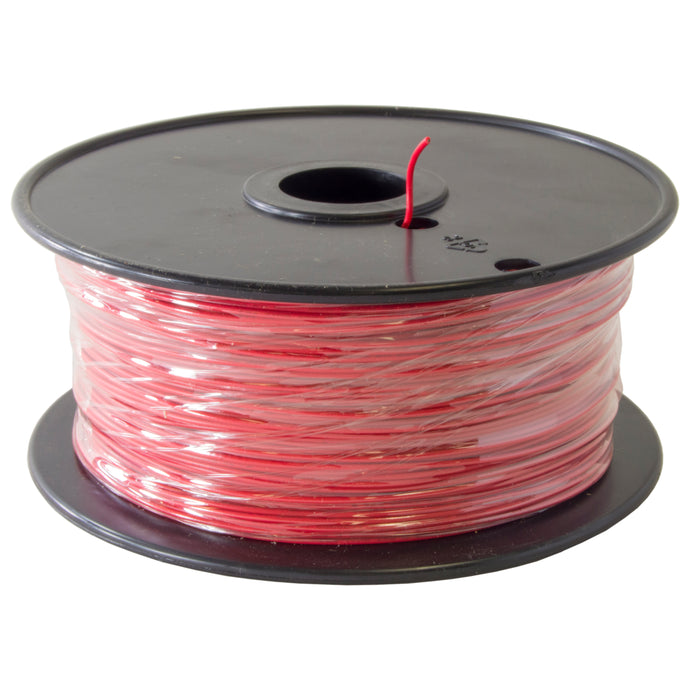 1,000 Feet Red 22 Gauge Stranded Hook-Up Wire, Tinned Copper, PVC Insulation (Shade May Vary)