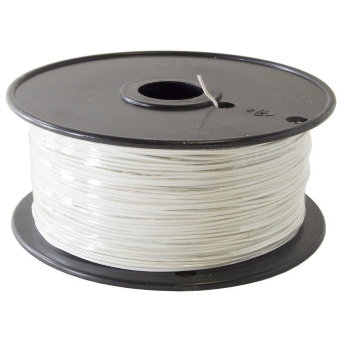 22 Gauge Hook Up Wire | Stranded Wire | 1000 feet in length (White Colored Wire) | Voltage Rating: 300 Volts | Stranded Tinned Copper