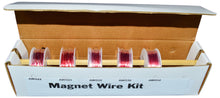 Load image into Gallery viewer, Assorted Gauges Magnet Wire Kit - Enamel Coated Copper Wire (5 Spools - 22, 24, 28, 30 &amp; 32 AWG)
