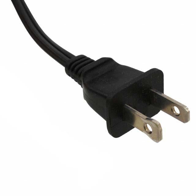 SPT-1 Power Supply Cord, 2 Conductors, 5 Foot Length, Black Color