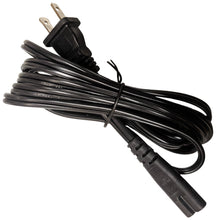 Load image into Gallery viewer, Universal 2 Prong Power Cord, 5 Feet, 18/2 Size, SPT-2 Type, Black Color
