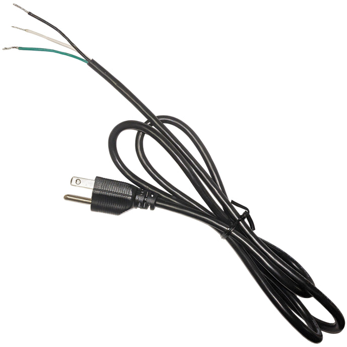 5 Foot SVT-3 Type Power Supply Cord, 3 Conductors, 18/3 Size