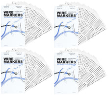 Load image into Gallery viewer, 1,800 Piece Wire Marker Labels - Includes Numbers 0 Through 9, Self-Adhesive Cloth Markers, Made in USA (WMB-0200)
