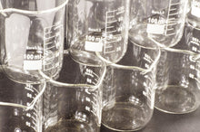 Load image into Gallery viewer, 12 Pack 100mL Glass Beakers with Pour Spout, Borosilicate, 2.09&quot; Diameter x 2.85&quot; Tall
