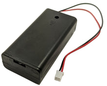 Load image into Gallery viewer, AA Battery Holder with Cover and JST Connector (Holds 2 AA Batteries)
