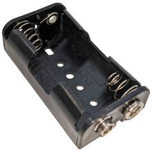 Load image into Gallery viewer, 2 &quot;AA&quot; Battery Holder with Snap Connector, Plastic Case (2.34&quot; x 1.25&quot; x 0.61&quot;)
