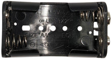 Load image into Gallery viewer, 2 &quot;AA&quot; Battery Holder with Snap Connector, Plastic Case (2.34&quot; x 1.25&quot; x 0.61&quot;)
