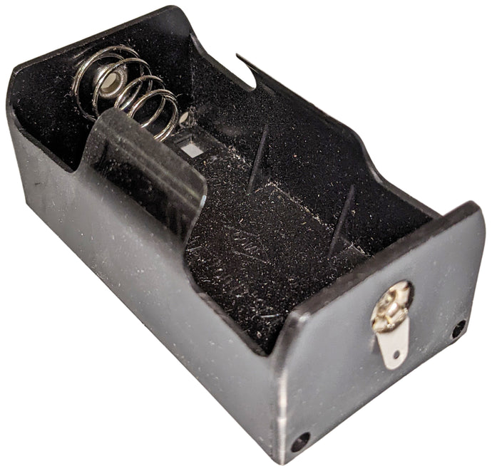 Single D Battery Holder with Solder Lugs, Plastic (2.70