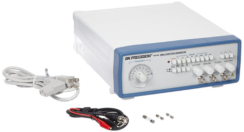 Sine, Square, Triangle, Pulse & Ramp output | Variable duty cycle | Variable DC offset | Variable amplitude output plus 20 dB attenuator | 20 Vpp output into open circuit (10 Vpp into 50O)