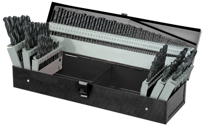 115 Piece High Speed Steel Drill Bit Set with Index