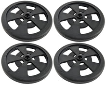 Load image into Gallery viewer, 4 Pack 69mm Robotics Wheels - ABS Hubs with Silicone Tires, Fits 25-tooth Splined Shaft, 7.6mm Width - Ideal for Remote Controlled Cars and RC Vehicles
