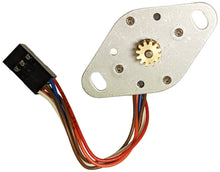Load image into Gallery viewer, Stepper Motor Unipolar DC 5-9V, 6 Wire Leads, 7.2mm Diameter Metal Gear with 12 Teeth (MCM-1)
